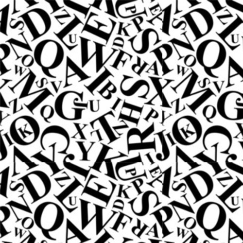Powtarzalne z liter alfabetu Tapety Napisy Tapeta