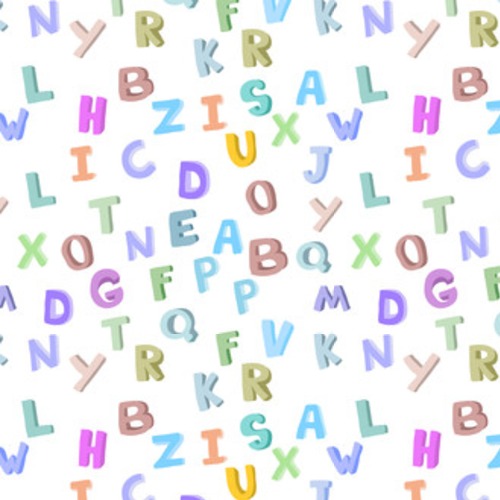 ręcznie rysowane alfabetu dla dzieci. Litery doodle 3D. Tapety Napisy Tapeta