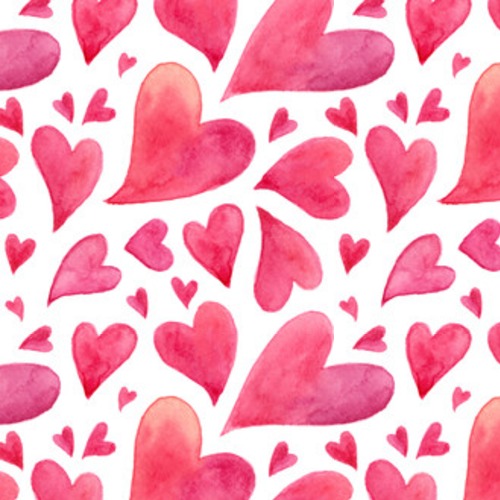 Różowe akwarele malowane serca Tapety Miłosne Tapeta