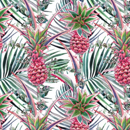różowy ananas, ręcznie rysowane akwarela roślina Tapety Owoce i Warzywa Tapeta
