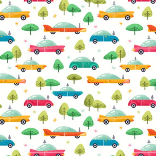 Śliczne samochody. Kolorowe samochody. ilustracja Styl Futurystyczny Tapeta