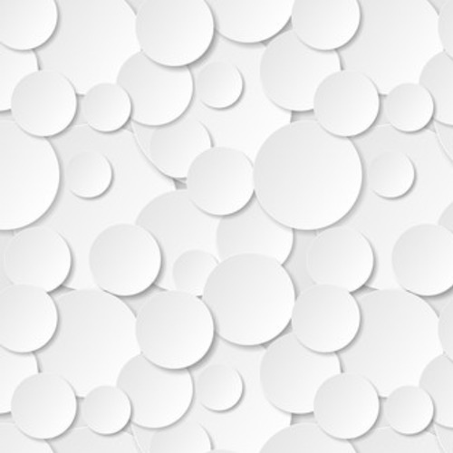 styl cięcia papieru białe koło z cienia na białym tle.  Tapety 3D Tapeta