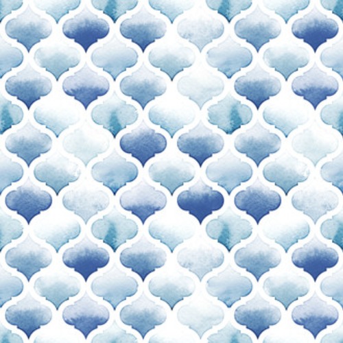 Tangier dywan niebieski kolorów na białym tle. Tapety Do salonu Tapeta