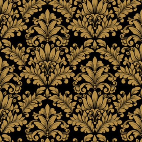 Vector damask seamless pattern element. Classical luxury old fashioned damask ornament, royal victorian seamless texture for wallpapers, textile, wrapping. Exquisite floral baroque template. Styl Barokowy Tapeta