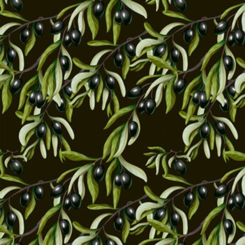 z czarnymi gałązkami oliwek. ilustracja. Tapety Owoce i Warzywa Tapeta