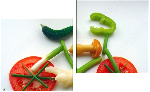  Inne zastosowanie warzyw - Obraz dwuczęściowy, Dyptyk