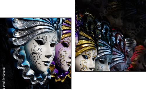 Maski weneckie – klasyczny motyw
 - Obraz dwuczęściowy, Dyptyk