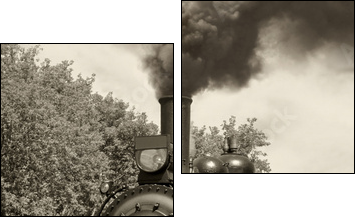 Vintage lokomotywa
 - Obraz dwuczęściowy, Dyptyk