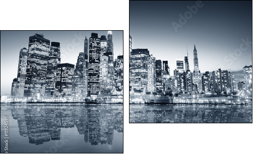 Nocny Manhattan – wyspa ze stali
 - Obraz dwuczęściowy, Dyptyk