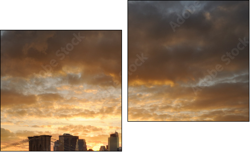 Niebo nad Nowym Yorkiem
 - Obraz dwuczęściowy, Dyptyk