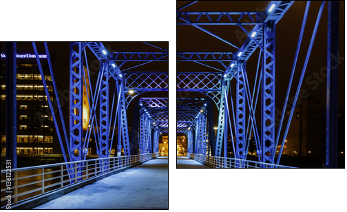 The Magical Blue Bridge - Obraz dwuczęściowy, Dyptyk