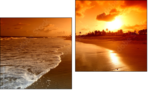 Wschód słońca nad oceanem
 - Obraz dwuczęściowy, Dyptyk