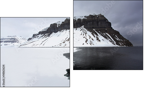 Spitzbergen  - Obraz dwuczęściowy, Dyptyk
