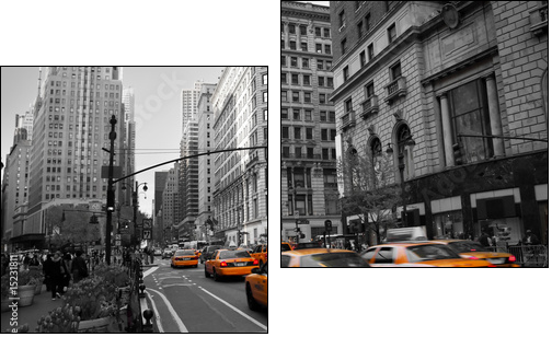 Żółte taksówki – w drodze na Manhattan
 - Obraz dwuczęściowy, Dyptyk