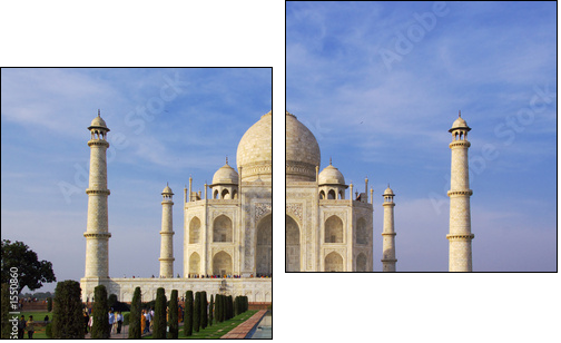 Tadż Mahal na skraju dnia
 - Obraz dwuczęściowy, Dyptyk