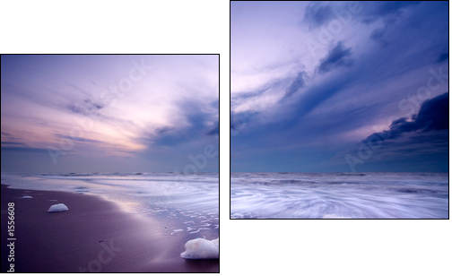 Nocny ocean – purpurowa granica
 - Obraz dwuczęściowy, Dyptyk