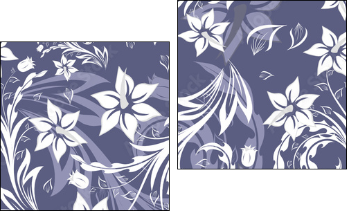 Chłodne kwiaty – zimowa kompozycja
 - Obraz dwuczęściowy, Dyptyk