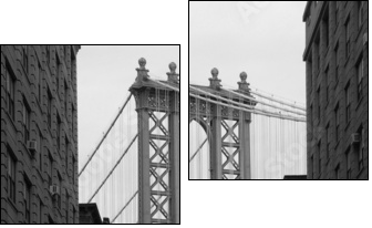 Nowy Jork: most na Manhattanie
 - Obraz dwuczęściowy, Dyptyk