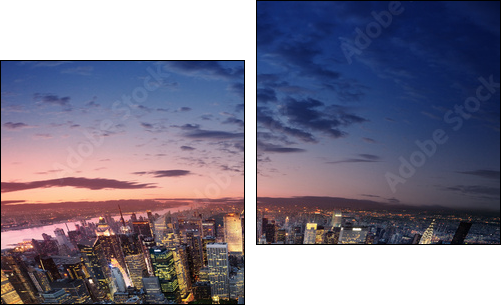 Zachodzący w słońcu Manhattan
 - Obraz dwuczęściowy, Dyptyk