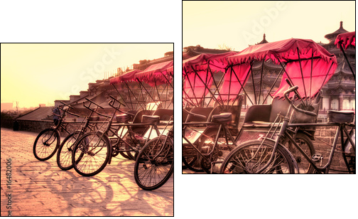 Chińskie riksze – orientalna przejażdżka
 - Obraz dwuczęściowy, Dyptyk