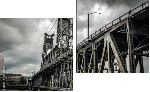 Steel Bridge - Obraz dwuczęściowy, Dyptyk