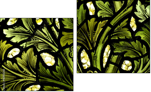 Szkło kwiatem malowane
 - Obraz dwuczęściowy, Dyptyk