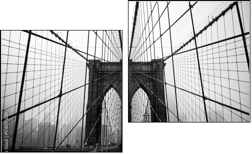 Brooklyn bridge - Obraz dwuczęściowy, Dyptyk