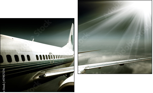 Samolot – podniebna panorama chmur
 - Obraz dwuczęściowy, Dyptyk
