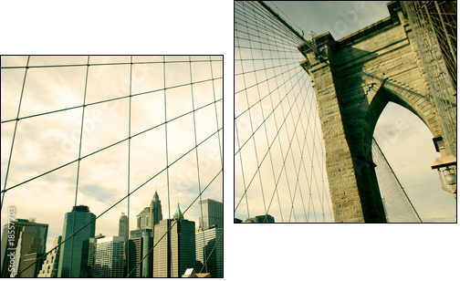 Widok na Brooklynu z perspektywy sukcesu
 - Obraz dwuczęściowy, Dyptyk