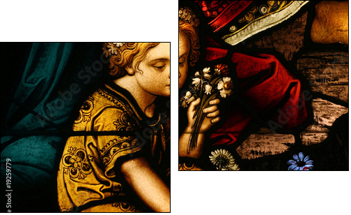 Stained Glass  - Obraz dwuczęściowy, Dyptyk