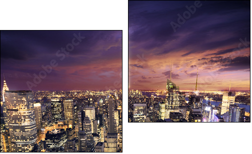 Nocny Nowy York – centrum biznesu
 - Obraz dwuczęściowy, Dyptyk