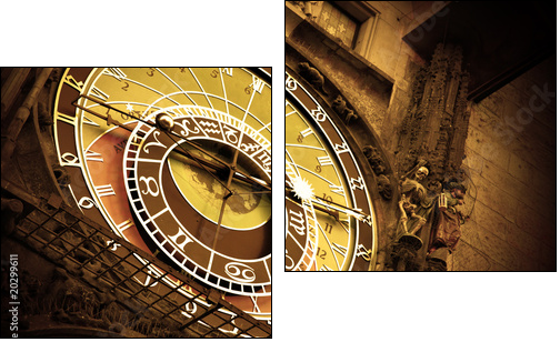 Praga – zegar astronomiczny: wycieczka do gwiazd
 - Obraz dwuczęściowy, Dyptyk