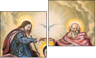 Sacred Trinity and the Mother of god  - Obraz dwuczęściowy, Dyptyk