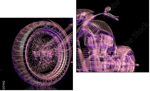picture of  bike.  - Obraz dwuczęściowy, Dyptyk
