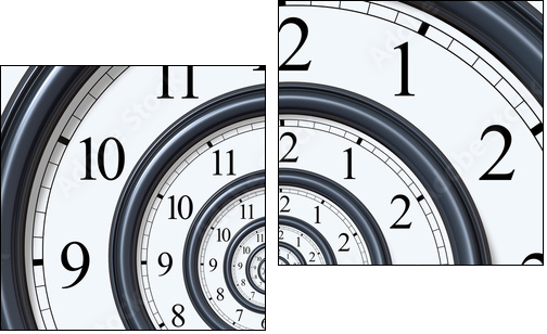 Zegar – spirala czasu
 - Obraz dwuczęściowy, Dyptyk