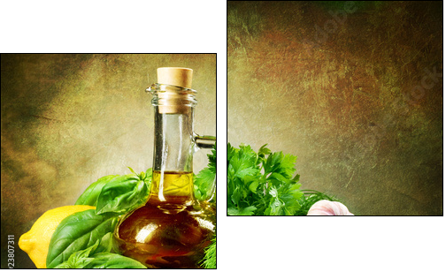 Oliwa aromatyzowana zdrowymi przysmakami
 - Obraz dwuczęściowy, Dyptyk