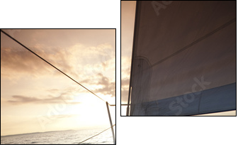 Jacht w słońcu
 - Obraz dwuczęściowy, Dyptyk