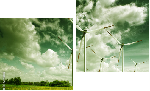 Energia z wiatru i chmur – turbiny
 - Obraz dwuczęściowy, Dyptyk