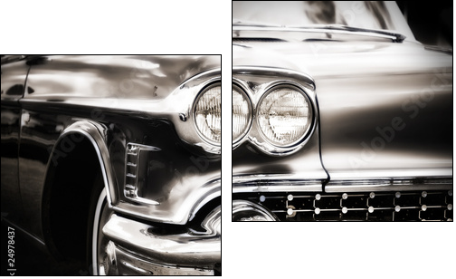 Cadillac – klasyka w eleganckich szarościach
 - Obraz dwuczęściowy, Dyptyk