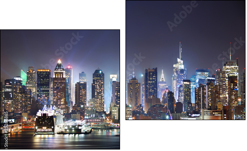 Times Square – światła na Nowy York
 - Obraz dwuczęściowy, Dyptyk