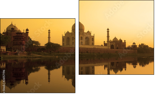 Tadż Mahal – świątynia miłości w blasku słońca
 - Obraz dwuczęściowy, Dyptyk