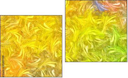 Abstract impressionism painting in Vincent Van Gogh style imitation. Art design background pattern for artistic creative printing production. Wall poster or canvas print template for interior decor. - Obraz dwuczęściowy, Dyptyk