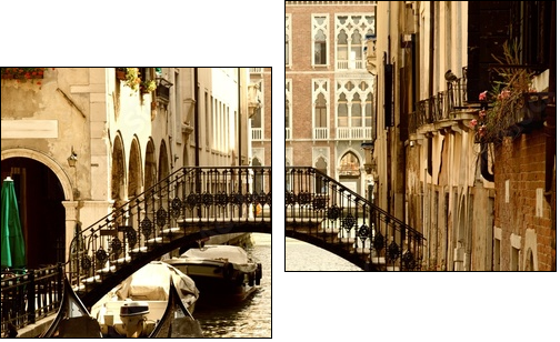 Wenecja: kurs gondolą przez kanały
 - Obraz dwuczęściowy, Dyptyk