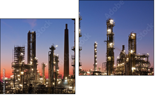Rafineria – czarne złoto jasną nocą
 - Obraz dwuczęściowy, Dyptyk