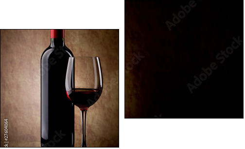 Czerwone wino na chwilę odpoczynku
 - Obraz dwuczęściowy, Dyptyk