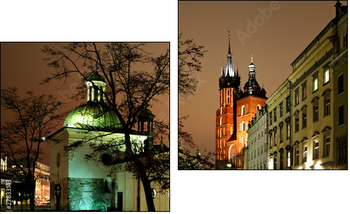 Krakowski rynek – wieczorny refleksja
 - Obraz dwuczęściowy, Dyptyk