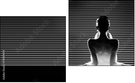 Symetria i kobieta – paski i krągłości
 - Obraz dwuczęściowy, Dyptyk