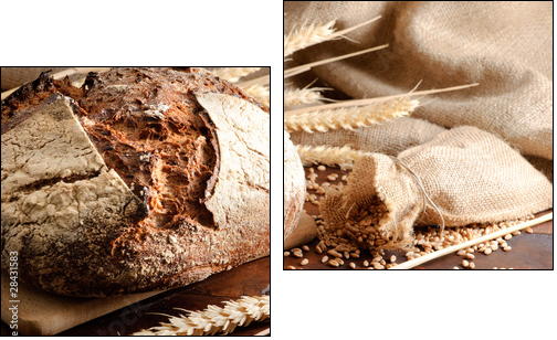 Chleb wiejski prosto z pieca
 - Obraz dwuczęściowy, Dyptyk