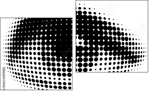 new vision of human eyes  - Obraz dwuczęściowy, Dyptyk