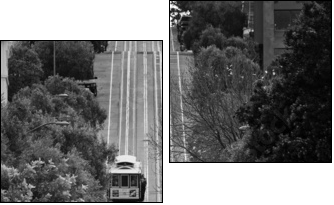 San Francisco Street Cars  - Obraz dwuczęściowy, Dyptyk